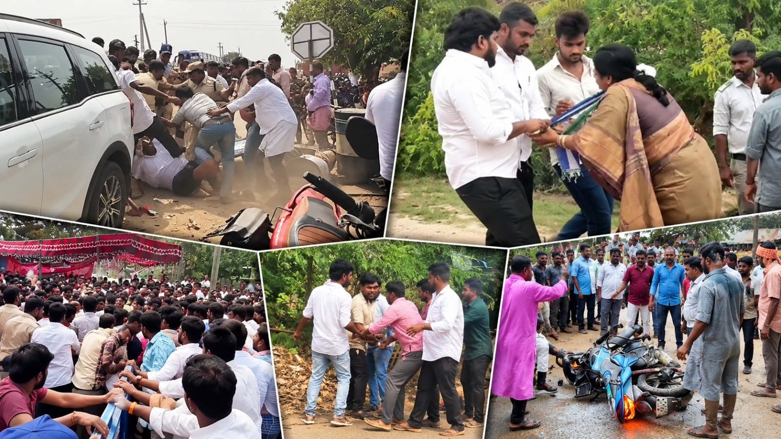 స్థానిక నామినేషన్ల వేళ ఏపీలో దౌర్జన్యకాండ